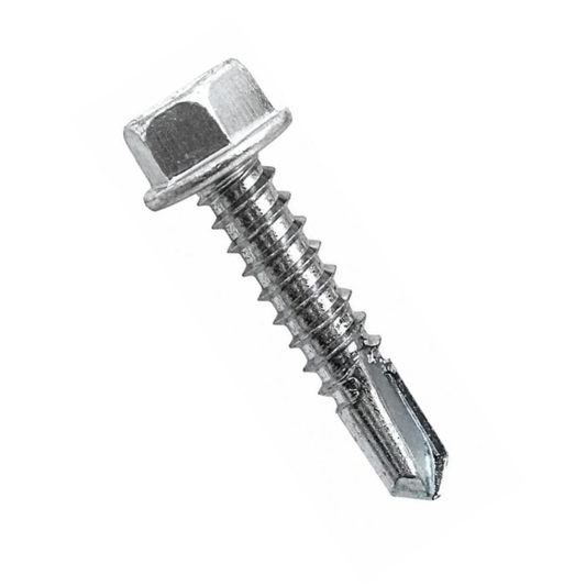 Parafuso autobrocante INOX Cabeça sextavada Ponta broca